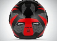 DREAM FLIP UP D1 DECORE WITH DUAL CLEAR VISOR BLACK