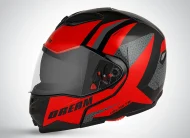 DREAM FLIP UP D1 DECORE WITH DUAL CLEAR VISOR BLACK