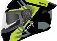 AXTER FULL FACE WITH SPOLIER D13 DECORE WITH SMOKY DUAL VISOR BLACK